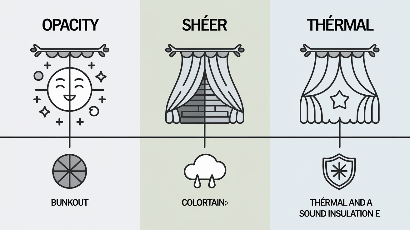 Comparatif des types de rideaux pour chambre