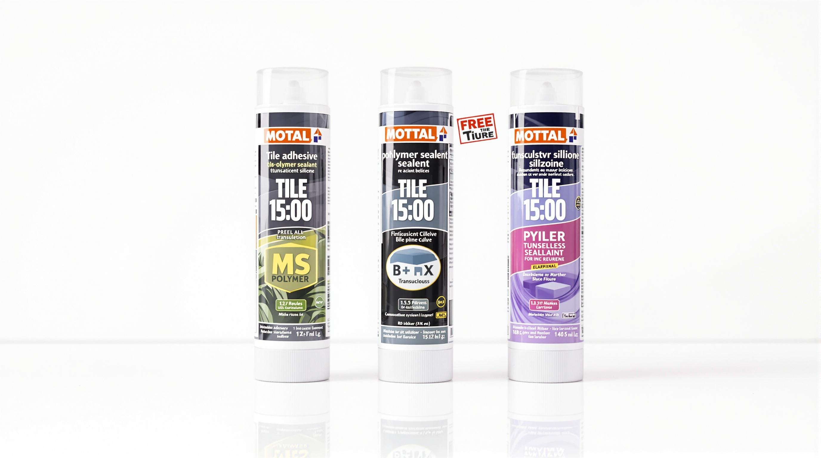 Trois types de fixations pour baguette finition carrelage.