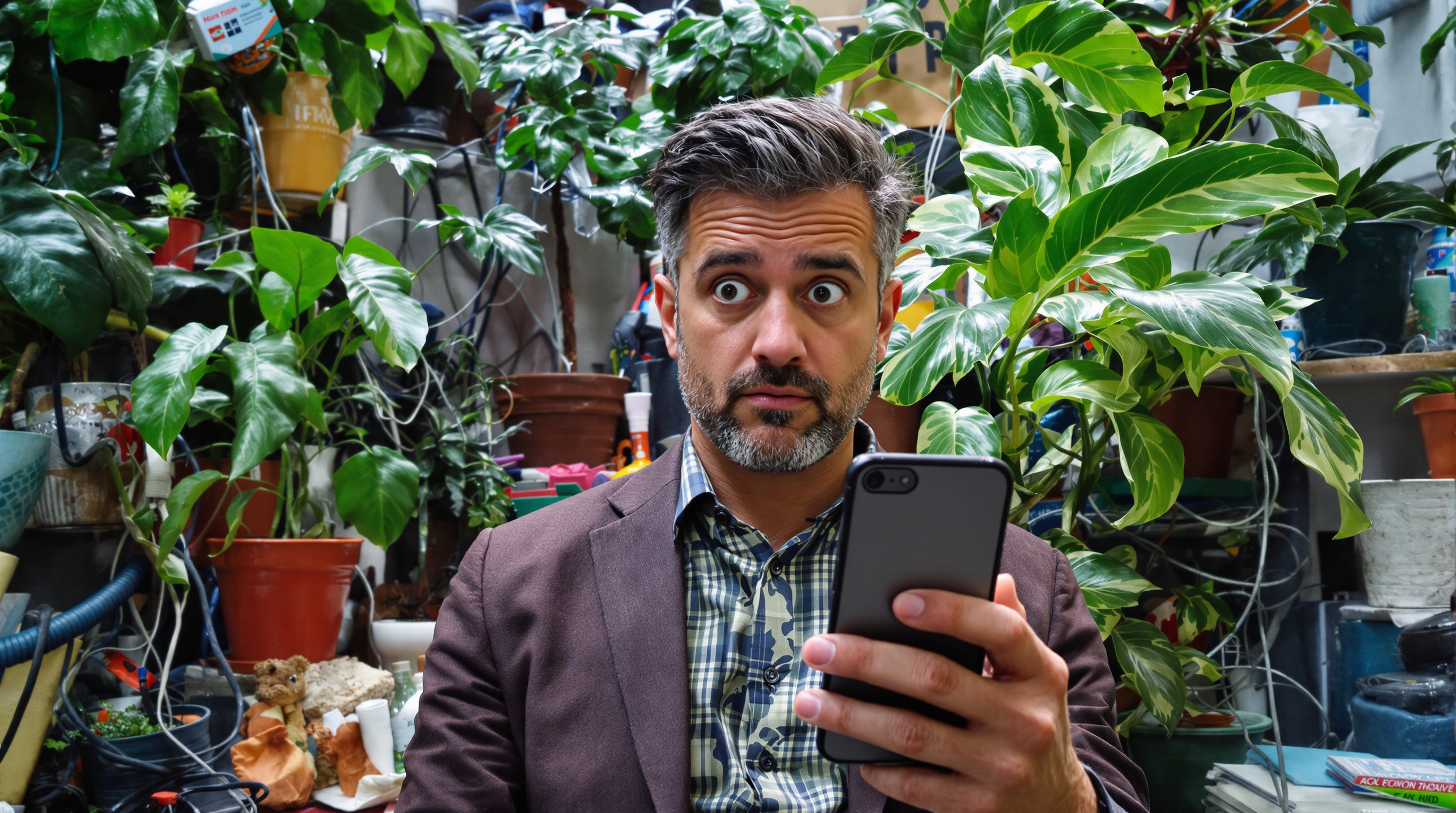 diagnostic erroné appli plante plastique humour urban jungle