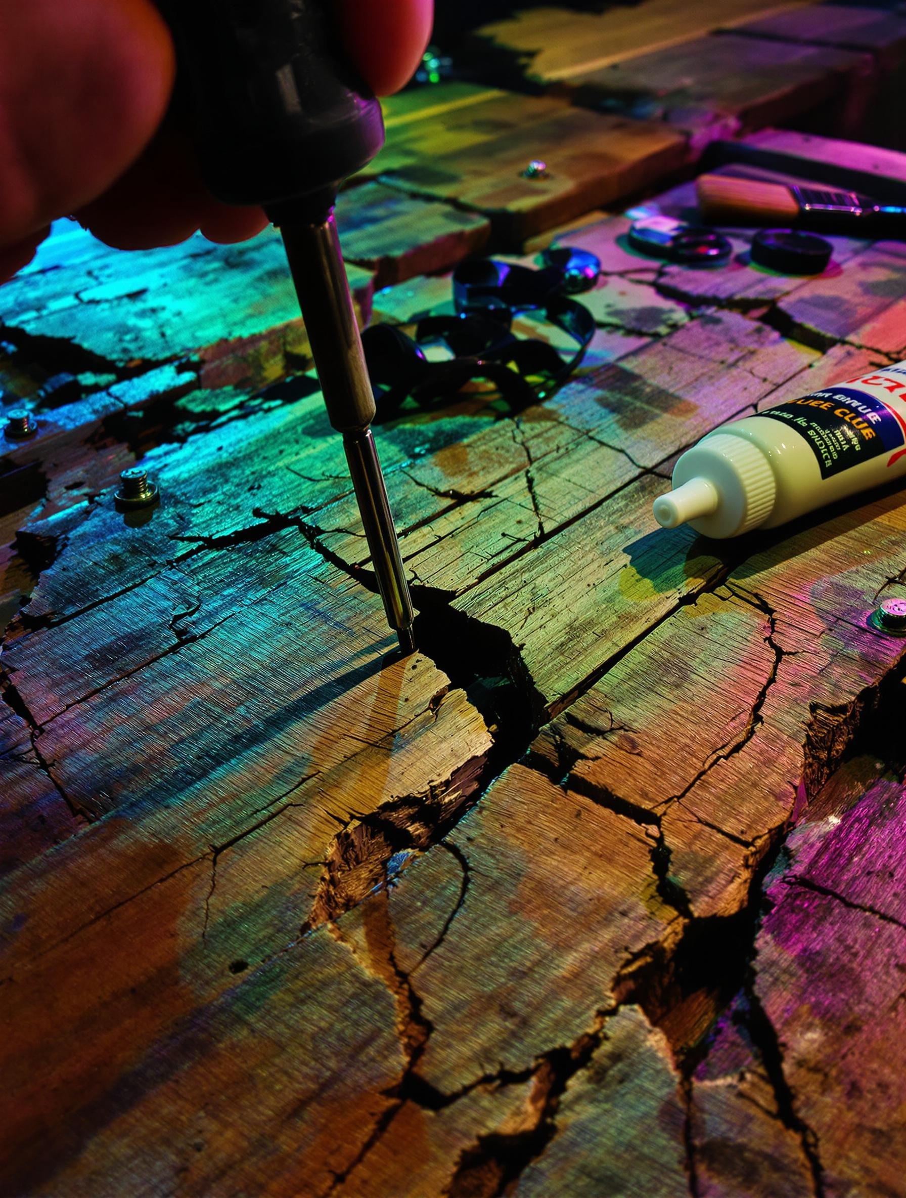 Resserage d’une latte cassée sur une palette